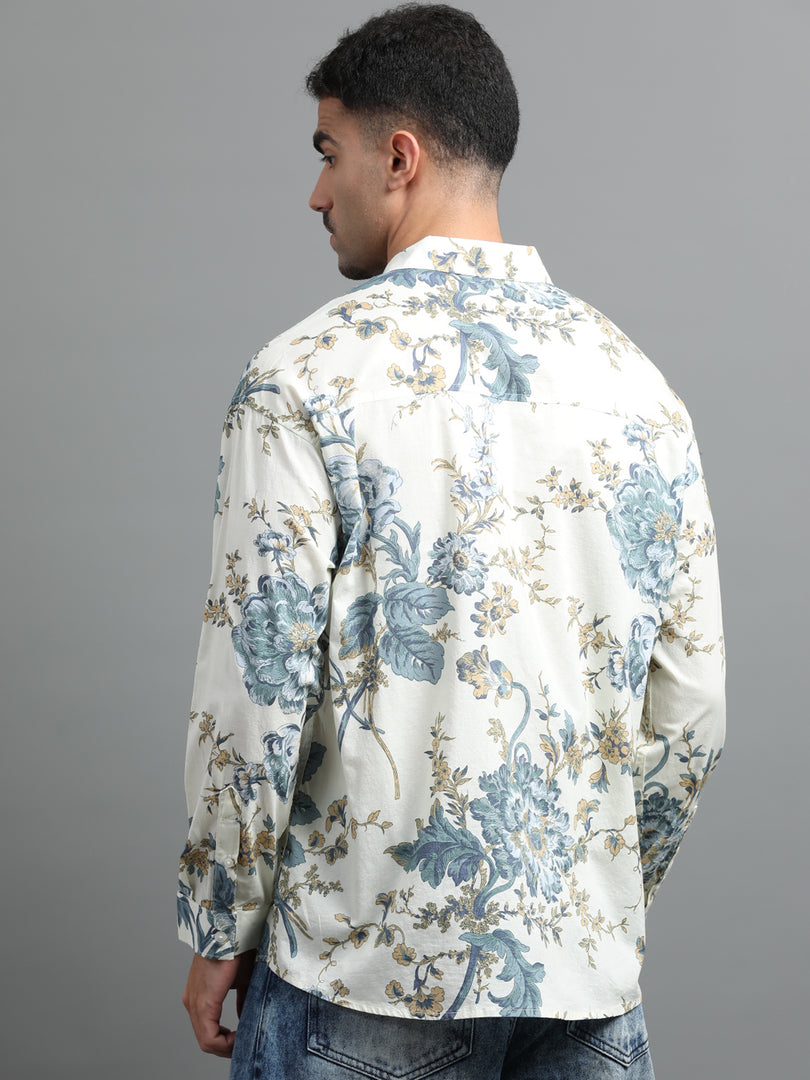 FLORAL PRINT SHIRT FULL SLEEVE