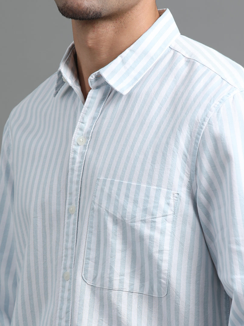 OXFORD STRIPES FULL SLEEVE SHIRT